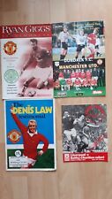 Testimonial programmes manches for sale  SOLIHULL