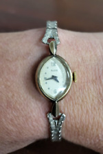 Usado, Reloj de pulsera mecánico para damas Elgin MAYOR puntiagudo ovalado cara 1/2" bisel 10 k MÁS segunda mano  Embacar hacia Argentina