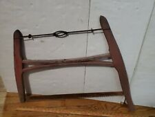 Vintage Antique Wood Buck Cross Cut Bow Hand Saw Logging Farm Primitive Rustic for sale  Shipping to Canada