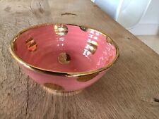 mary rose young pottery Small Bowl Pink And Gold Spots for sale  CHELTENHAM