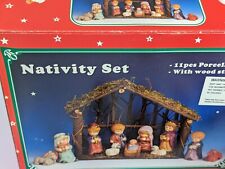 Nativity scene wooden for sale  HULL