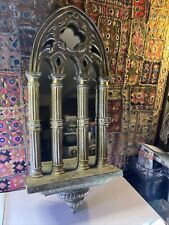 Beautiful Vintage Cathedral Gothic Arched Recin Wall Mirror for sale  Shipping to South Africa