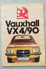 Vauxhall vx4 catalogue for sale  LYDNEY