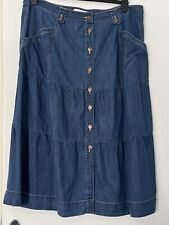 Monsoon denim skirt for sale  DARWEN