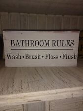 Bathroom sign rustic for sale  West Portsmouth