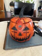 Handcrafted leather pumpkin for sale  Shipping to Ireland