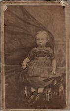 CDV Antique Photo Post Mortem Child Girl Creepy Pose Carte De Visite for sale  Shipping to South Africa