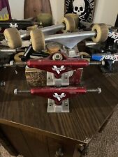 Used, Venture 5.0 Lo Red Chrome Skateboard Trucks  for sale  Shipping to South Africa