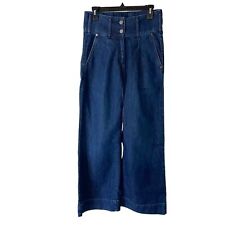 Used, Just Female Womens Jeans Blue Size Medium Roksan Wide Leg Pure Cotton Denim for sale  Shipping to South Africa