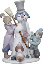 Lladro 5713 Snowman Niños con Caja España Muneco de nieve De Colección Excelente, usado segunda mano  Embacar hacia Argentina