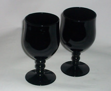 Black wine goblets for sale  MAIDENHEAD