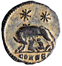VRBS ROMA City conmemorativo BI Nummus. Moneda romana acuñada bajo Constantino con certificado de autenticidad segunda mano  Embacar hacia Argentina