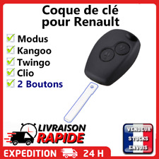 Coque clé pour Renault Modus / Clio 3 / kangoo / Twingo sans lame 2 boutons d'occasion  Brioude