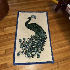Peacock hooked rug for sale  Utica