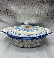 Debra Valencia Blue Harbor Oval 2.5 QT Casserole Dish NWOB for sale  Shipping to South Africa