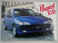 Peugeot 106 brochure d'occasion  Expédié en Belgium