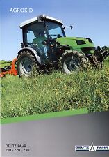 Deutz Fahr Agrokid Series 2015 catalogue brochure tracteur Traktor tractor na sprzedaż  PL