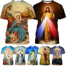 Homens Mulheres Verão 3D impressão Jesus Amor todo cristão manga curta camiseta tops comprar usado  Enviando para Brazil