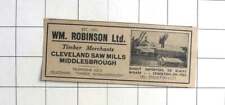 1939 william robinson for sale  BISHOP AUCKLAND