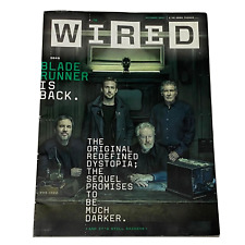 Revista Vintage Wired Technology OUTUBRO 2017, Blade Runner está de volta, mercado negro comprar usado  Enviando para Brazil