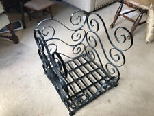wrought iron log basket for sale  SHEFFIELD