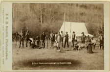 Campamento del Cuerpo de Ingenieros, visitantes, Dakota del Sur, SD, topógrafos, trípodes, ciervos, 1889 segunda mano  Embacar hacia Mexico