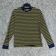 Usado, Camisa masculina J Crew M listra náutica lavada pulôver manga comprida azul amarelo comprar usado  Enviando para Brazil
