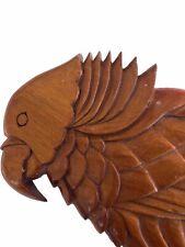 Papagaio Sisserou esculpido à mão aproximadamente 10” Dominica usado  comprar usado  Enviando para Brazil