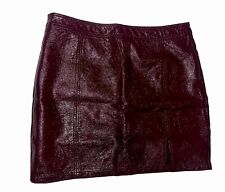 Burgundy distressed faux for sale  New Britain
