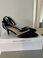 diamante kitten heel shoes for sale  NEWTON-LE-WILLOWS