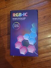 RGB Bluetooth 12 Pack LED Hexagon Light Quantum Lamp APP Controlled light - READ for sale  Shipping to South Africa