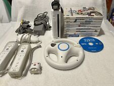 nintendo wii white console rvl-001 W/Games mario kart, sports resort for sale  Shipping to South Africa