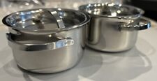 American Metalcraft 2 Piece Stainless Steel Mini Pot Set MPL4 - 4 Oz for sale  Shipping to South Africa