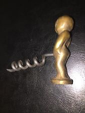 Used, Corkscrew Wine Bottle Opener Man Cave Patina Brass Finish Solid Metal Collector for sale  Shipping to South Africa