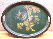 serving tray steel antique for sale  Peckville
