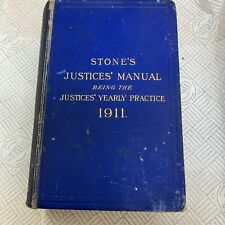 Stone justice manual for sale  WESTON-SUPER-MARE