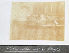 1903 LEIPZIG Kahnpartie mit dem Ruderboot an der Pleiße Foto, gebraucht gebraucht kaufen  Connewitz