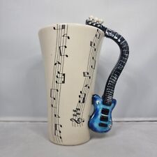 "Blue Witch - Manija de guitarra eléctrica 3D - Partitura musical taza de café regalo para maestro 6" segunda mano  Embacar hacia Argentina