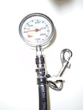 Dive Rite Pressure Gauge 5000 PSI with Hose Scuba Diving Dive Equipment Gear, used for sale  Shipping to South Africa