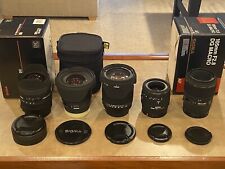 Lote de 5 lentes Sigma para Sony montagem A: 8-16mm, 18-250mm, 20mm, 50mm, 105mm comprar usado  Enviando para Brazil