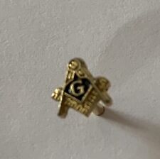 Masonic Square & Compass Lapel/Tie Pin - Gold Tone for sale  Shipping to South Africa