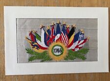 1918 cpa embroidered d'occasion  Expédié en Belgium