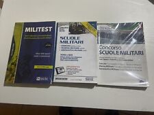 3 libri per il concorso scuole militari, AlphaTest e Nissolino usato  Alessano