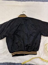 Vintage Napa Legend Jacket L Mens Satin Racing Coat Autoparts Black Yellow Y2K for sale  Shipping to South Africa