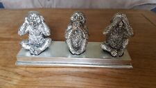 Silver wise monkeys for sale  NEWCASTLE