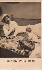 Postal De Colección Snoring Man Big Sideburns Under Quilt Beloved it is Morn RPPC Snoring Man segunda mano  Embacar hacia Argentina