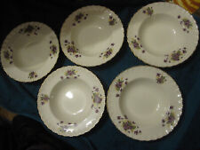 Vintage Grindley, England soup plates x 6.- (5 x Cream Petal, 1 x Marlbourgh) for sale  Shipping to South Africa