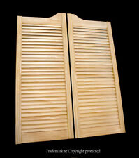 Used, CAFE DOOR PINE LOUVERED 24" 30" 32" or 36"W Saloon Swinging Bar w Gravity Hinges for sale  Shipping to South Africa