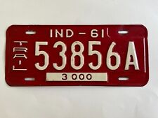 1961 indiana license for sale  Poughkeepsie