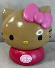 Lámpara de luz nocturna Hello Kitty Sanrio que cambia de color marrón bronceado cara PROBADA FUNCIONA segunda mano  Embacar hacia Argentina